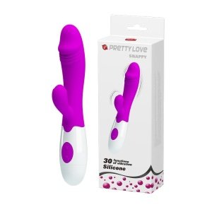 Pretty Love Bunny vibrator sa seksualnim masažerom 19 cm 30 načina