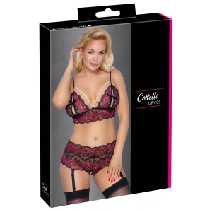 Cottelli CURVES Komplet grudnjaka Pearl 3XL/4XL