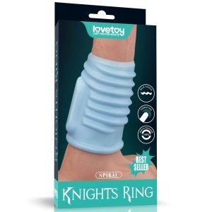Prsten za penis s vibracijom Knights Spiral Lovetoy