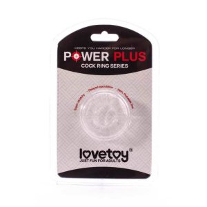 Lovetoy Power Plus prsten za penis prozirni promjer 1,7 cm