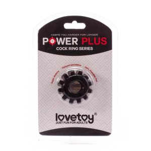 Lovetoy Power Plus prsten za penis crni promjer 1,6 cm