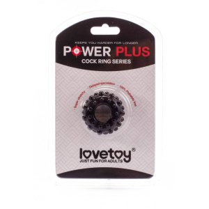 Lovetoy Power Plus prsten za penis crni promjer 1,6 cm