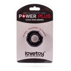 Lovetoy Power Plus prsten za penis, crne boje, promjer 2 cm