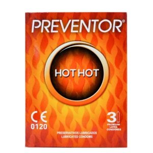 Prezervativi zagrijavajući Hot Hot 3 kom Preventor