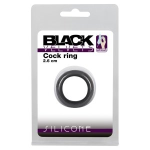 Black Velvets silikonski prsten za penis 2,6 cm
