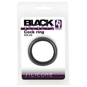 Black Velvets silikonski prsten za penis 3,8 cm