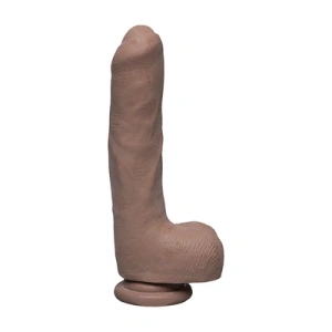 Doc Johnson Uncut D - Realistični ULTRASKYN dildo s kuglicama - 9 / 22 cm