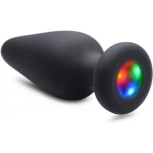 XR Brands Light-Up - Silikonski analni čep - Srednji
