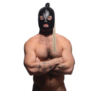 Bondage maska XR s plavim repom