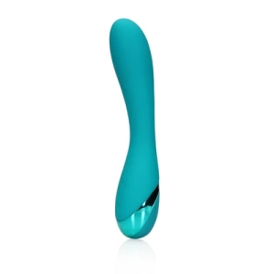 Loveline by Shots Smooth silikonski vibrator za G-točku - Teal Blue