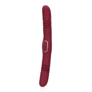 Loveline by Shots dvostrani potisni vibrator - grožđe Merlot