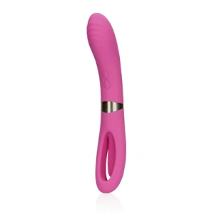 Loveline by Shots Vibrator s dvostranim lepršanjem i G-točkom - raskošna roza