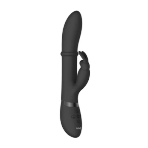 VIVE by Shots Halo - Ring Rabbit vibrator - crna