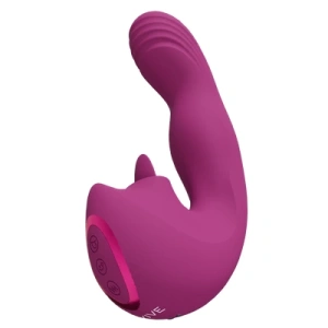 VIVE - Yumi - Punjivi trostruki motor - Vibrator za pokrete prstiju za G-točku i stimulator jezika koji treperi