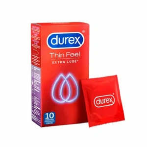 Durex - Kondomi Thin Feel sa dodatnim lubrikantom, 10 komada
