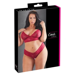 Cottelli CURVES grudnjak i crvene gaćice 2XL
