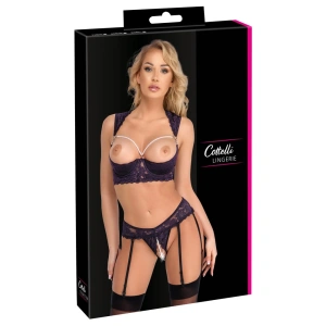 Cottelli LINGERIE Shelf Grud Set Purple 75B/S