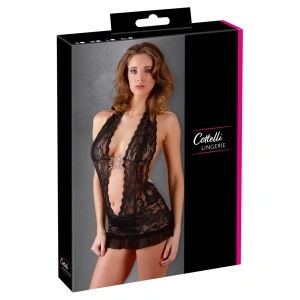 Cottelli LINGERIE Čipkasta haljina crna XL