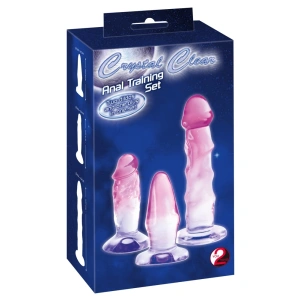 Crystal dildo set 3u1