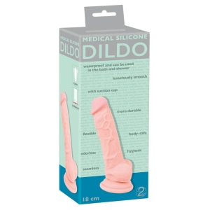 Medicinski silikonski dildo 18 cm