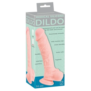Medicinski silikonski dildo 24 cm