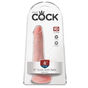 King Cock King Cock 6 Cock Balls Light