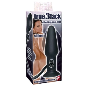 You2Toys True Black vibrirajući čep za guzu