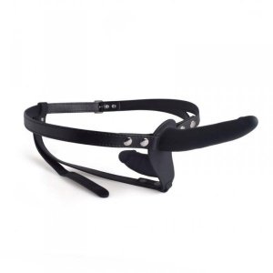 Strap-on pojas s dvostrukim falusom Black